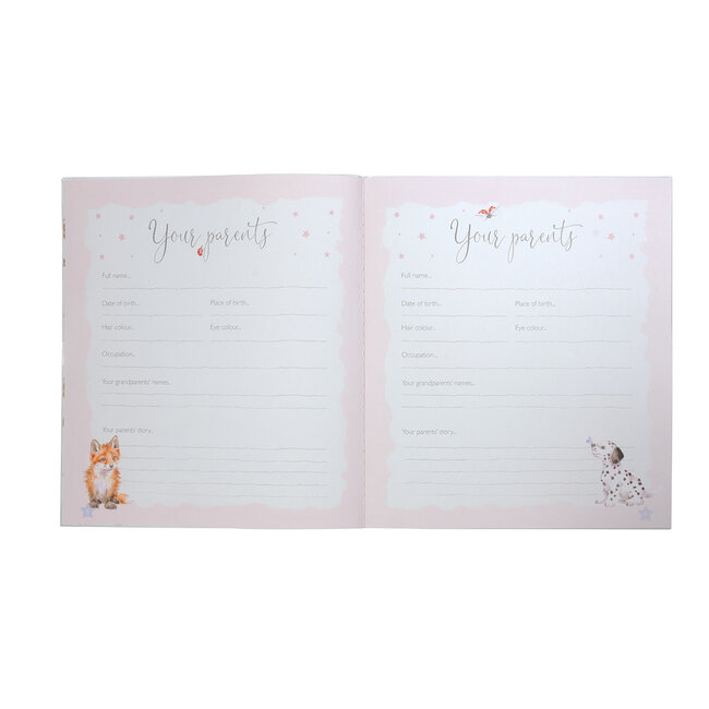 Wrendale Baby Animal - Baby Record Book