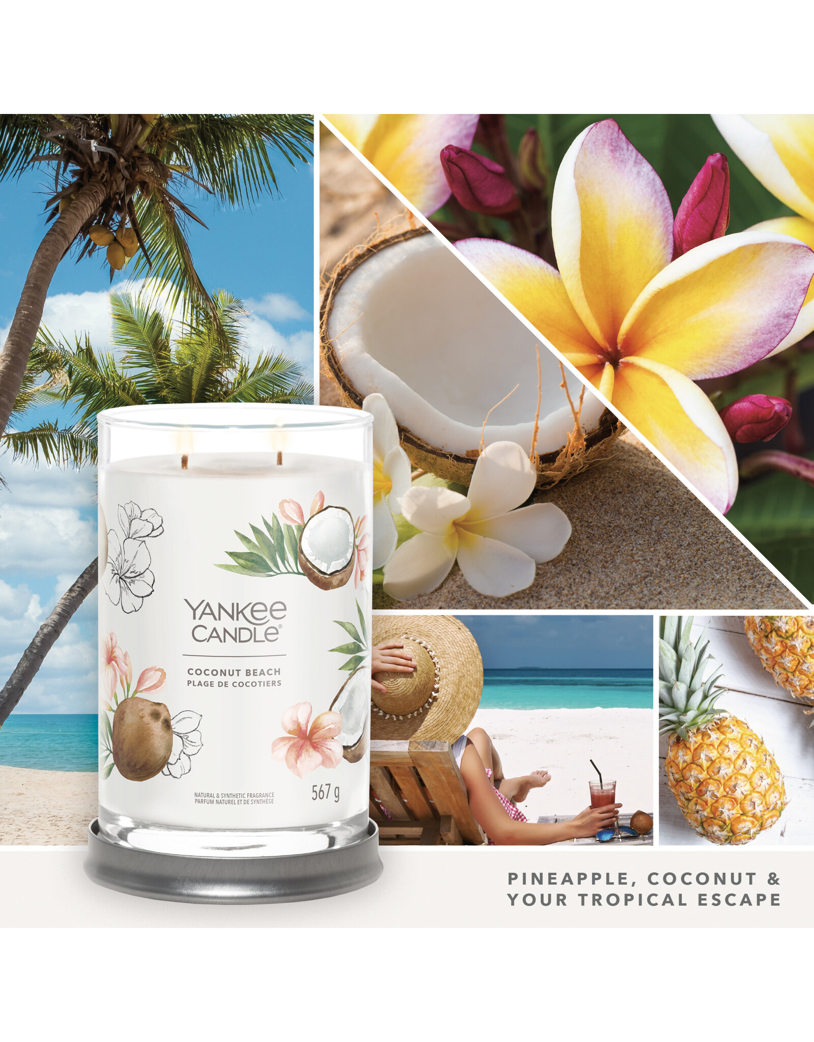 Yankee Candle Coconut Beach -  Signature Large Tumbler