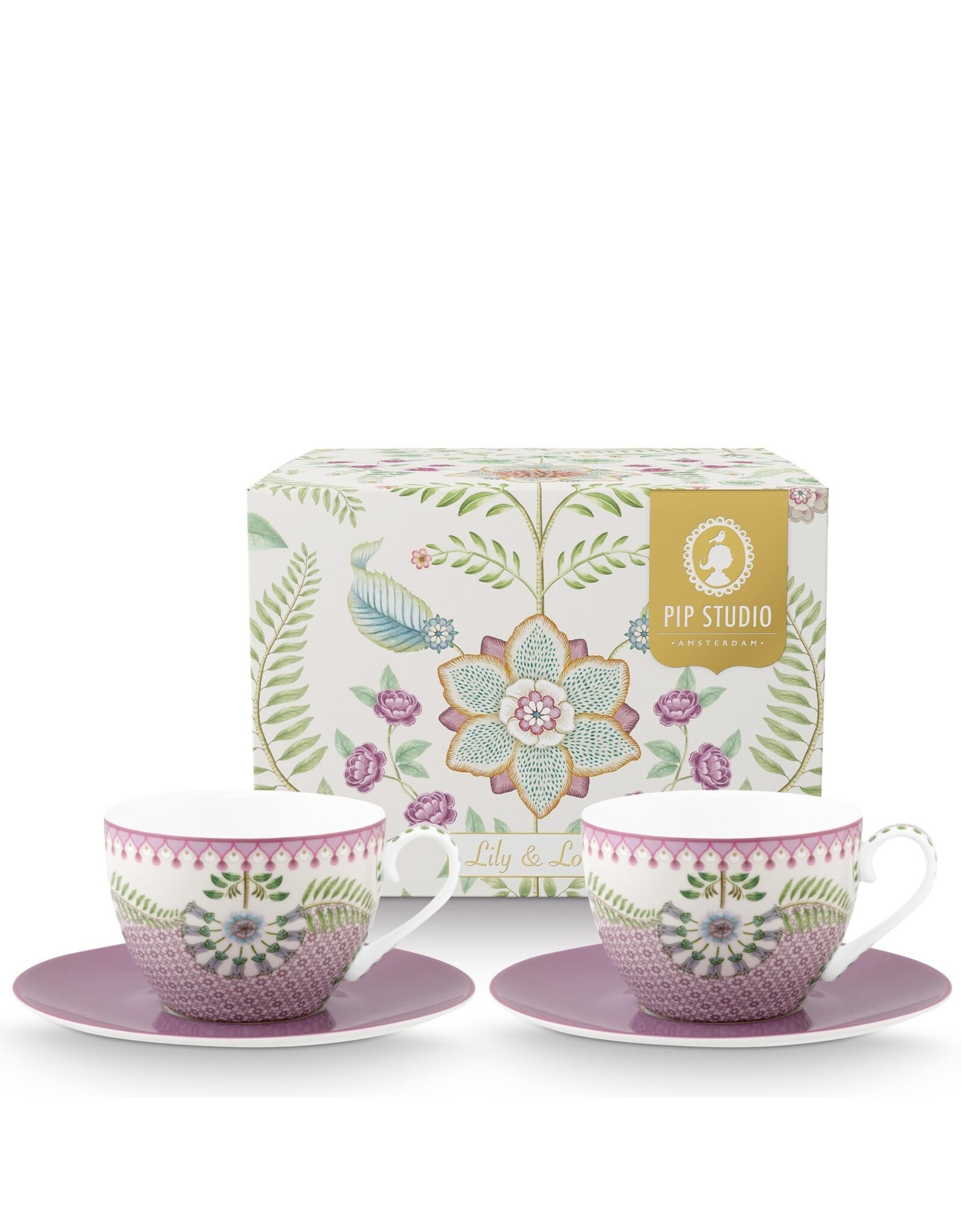 Lily & Lotus - Set 2 theetassen 280ml