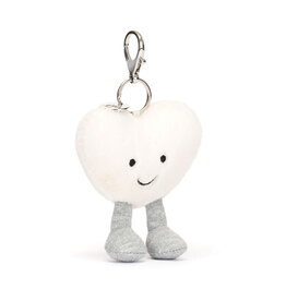 Jellycat Bag Charm - Amuseable - Cream Heart