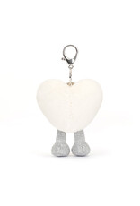 Jellycat Bag Charm - Amuseable - Cream Heart