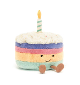 Jellycat Knuffel - Amuseables - Rainbow Birthday Cake Large