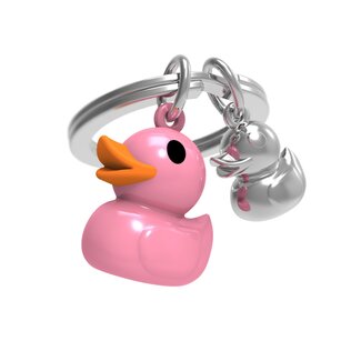 Metalmorphose Sleutelhanger - Pink Duck