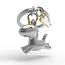 Metalmorphose Sleutelhanger - Unicorn
