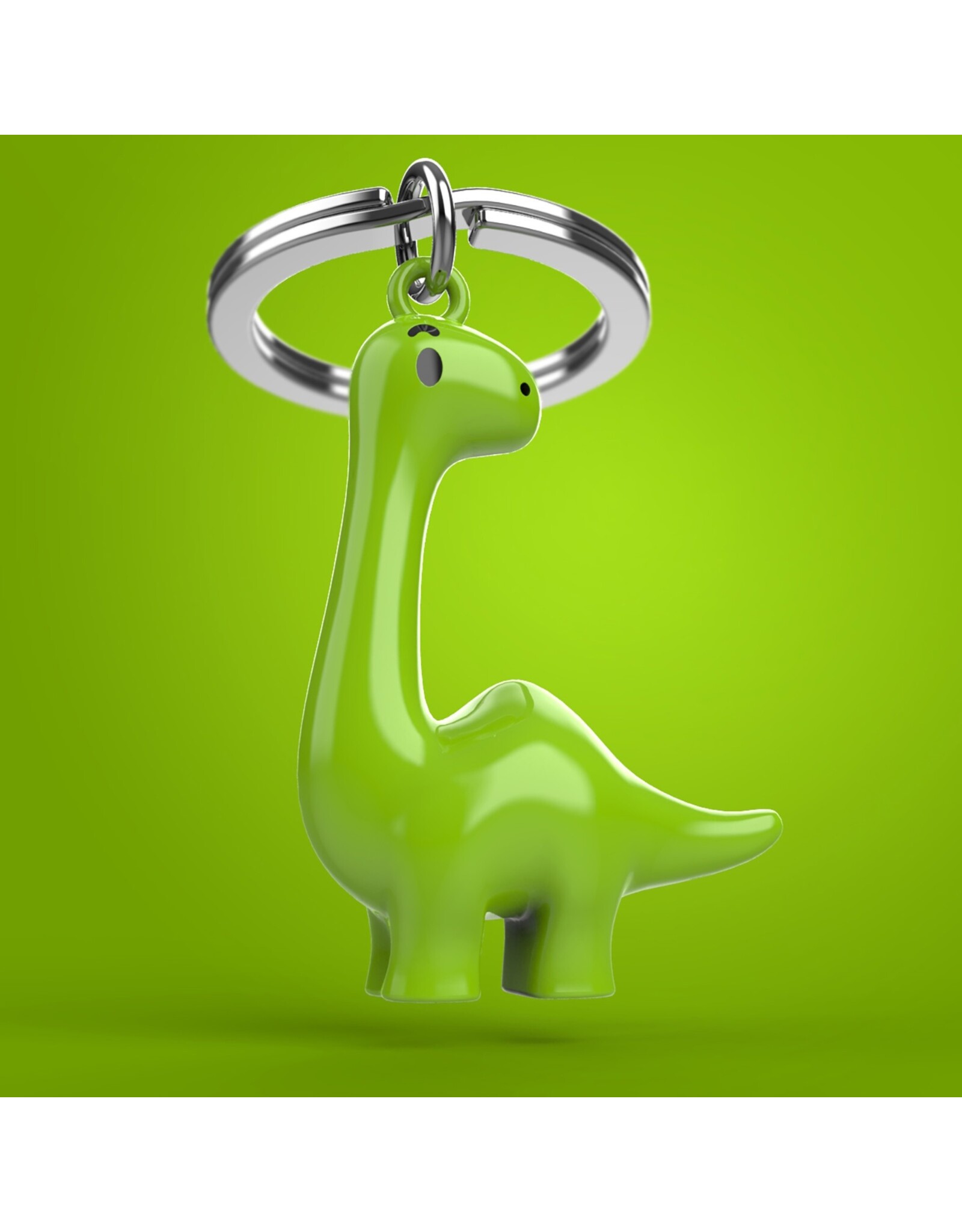 Metalmorphose Sleutelhanger - Green Dino