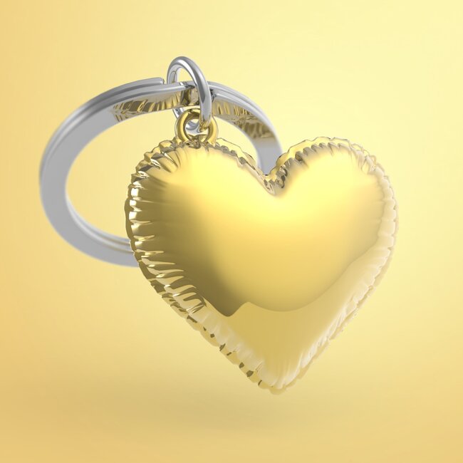 Metalmorphose Sleutelhanger - Heart Balloon