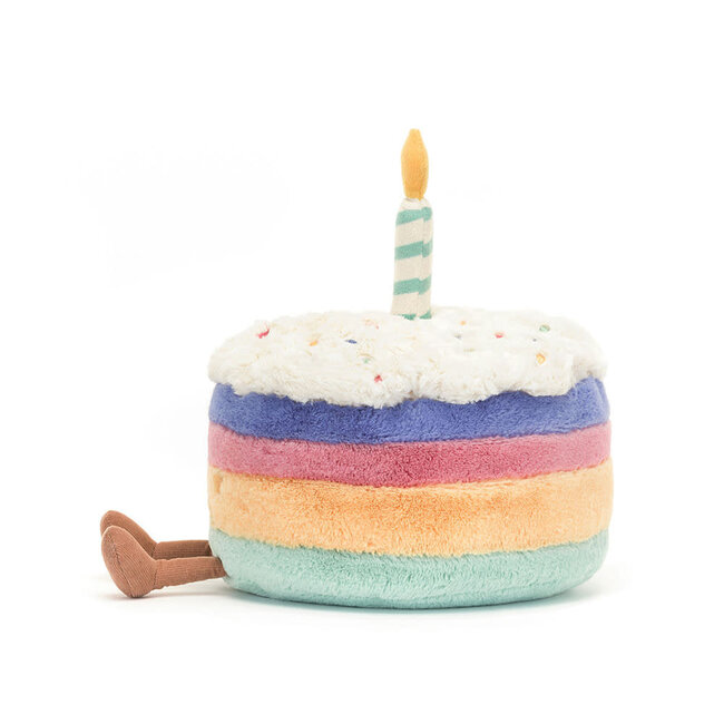 Jellycat Knuffel - Amuseable - Rainbow Birthday Cake