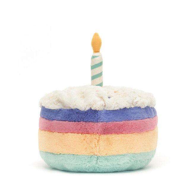 Jellycat Knuffel - Amuseable - Rainbow Birthday Cake