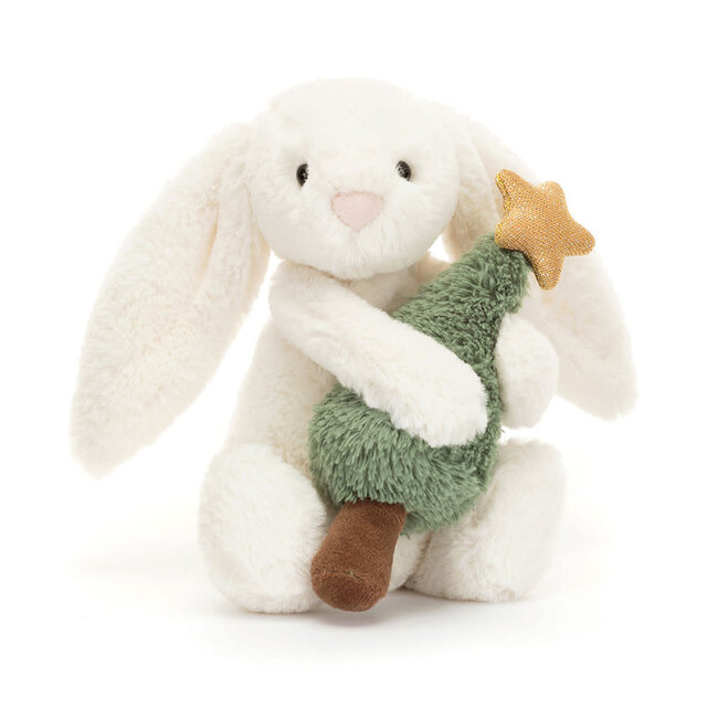 Jellycat Knuffel - Bashful Bunny with Christmas Tree