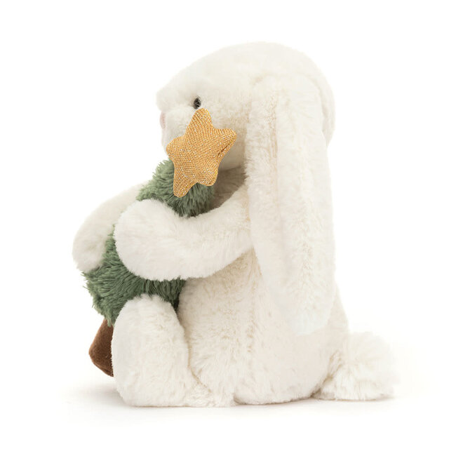 Jellycat Knuffel - Bashful Bunny with Christmas Tree