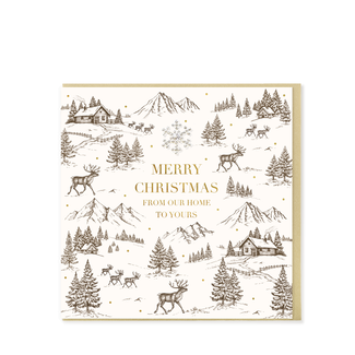 Hearts Design Wenskaart - Merry Christmas, Ours to Yours