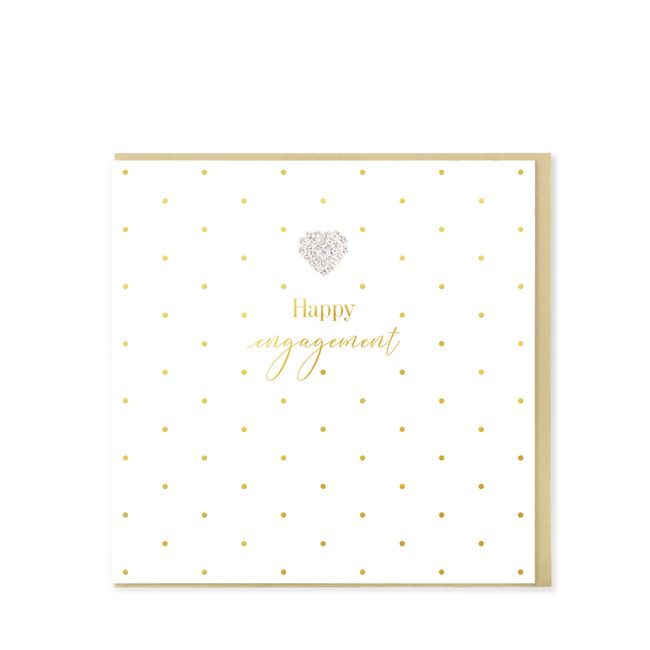 Hearts Design Wenskaart - Happy Engagement