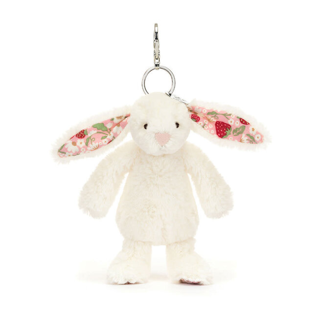 Jellycat Bag Charm - Bashful Blossom Cream Bunny 'Berry'