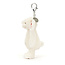 Jellycat Bag Charm - Bashful Blossom Cream Bunny 'Berry'