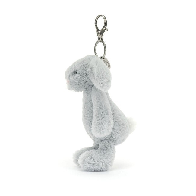 Jellycat Bag Charm - Bashful Silver Bunny