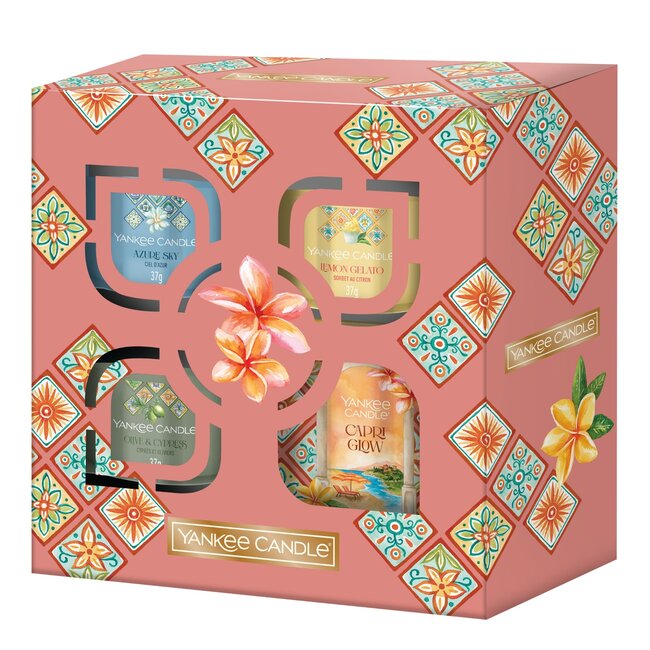 Yankee Candle Hello Italy! - Giftset 3 Filled Votives & Small Tumbler