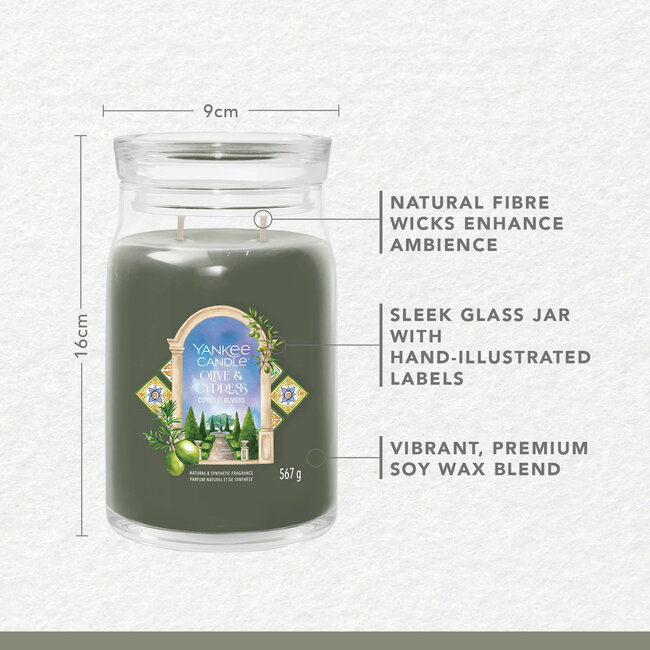 Yankee Candle Olive & Cypress Garden - Signature Large Jar