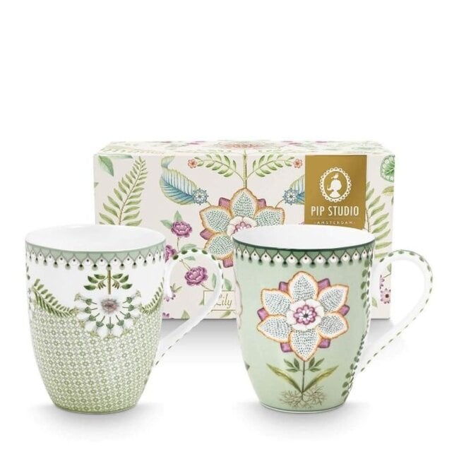 Lily & Lotus - Set Mokken 350ml - Green