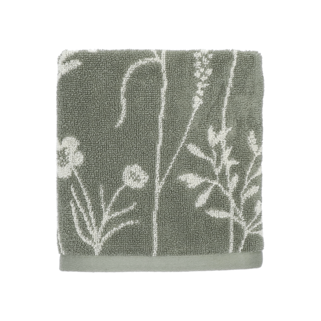 Bunzlau Castle Wild Flowers Green - Set 2 Keukenhanddoeken