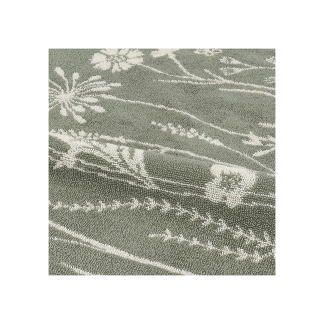 Bunzlau Castle Wild Flowers Green - Set 2 Keukenhanddoeken