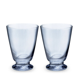 Glazen Twisted - Blauw - Set van 2