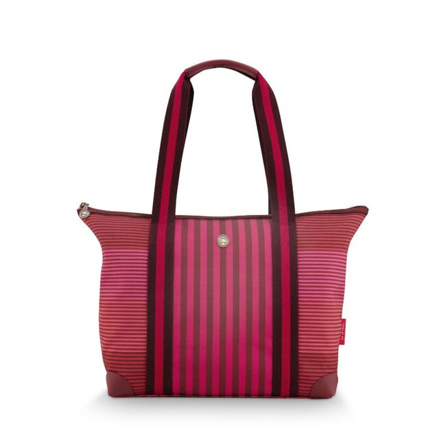Tote Bag - Tilda Stripe Red - Medium