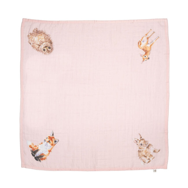 Wrendale Mousseline doek - Little Forest