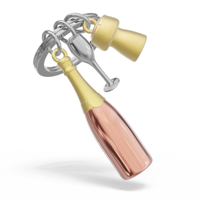 Metalmorphose Sleutelhanger - Champagne Rose
