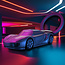 Metalmorphose Sleutelhanger - Black Supercar