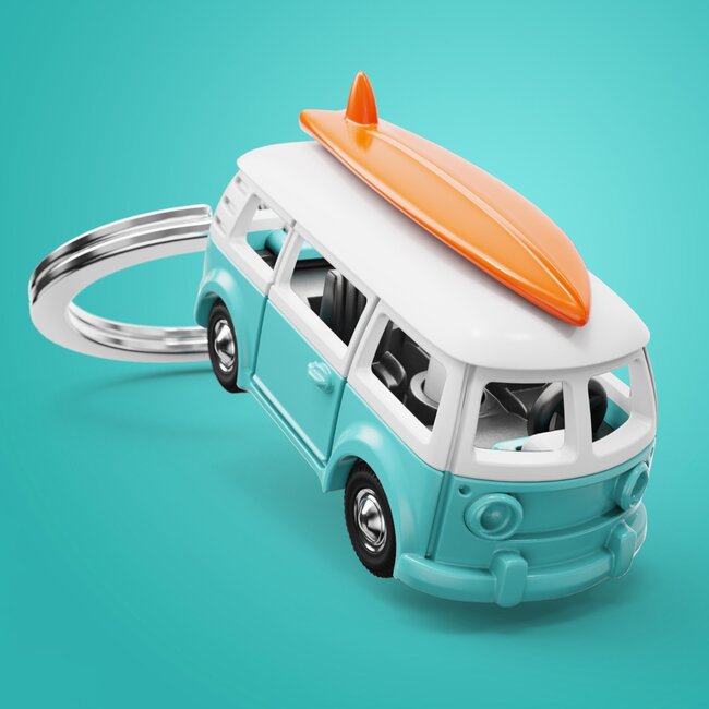 Metalmorphose Sleutelhanger - Surfer Van