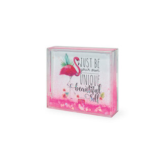 Legami Glitter Kader - Small Flamingo