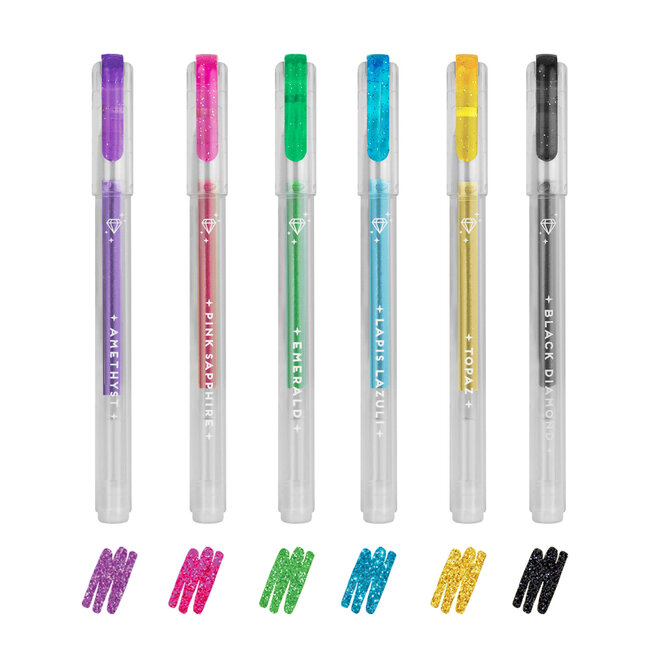 Legami Glitter Gel Pens - Shine Like a Diamond