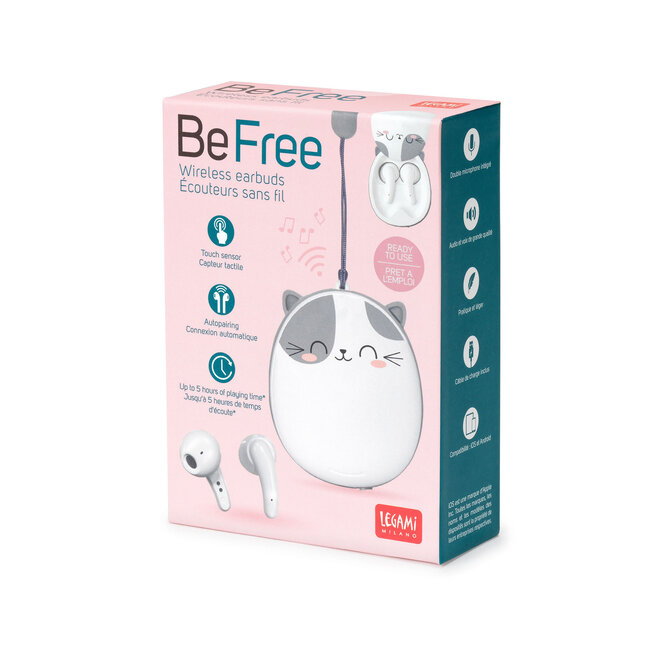 Legami Kitty - Bluetooth Oordopjes