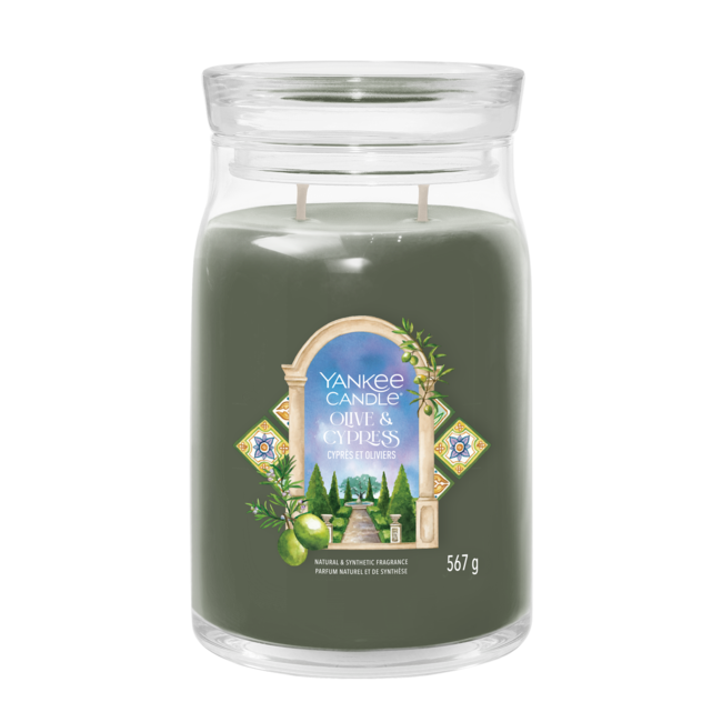 Yankee Candle Olive & Cypress Garden - Signature Large Jar