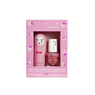 Inuwet Giftset Lippenbalsem & Nagellak - Strawberry