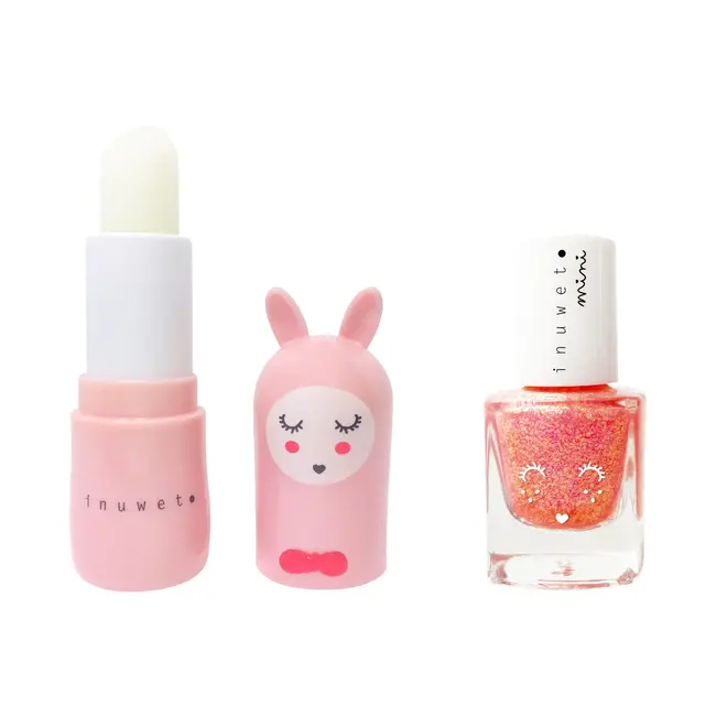 Inuwet Giftset Lippenbalsem & Nagellak - Strawberry