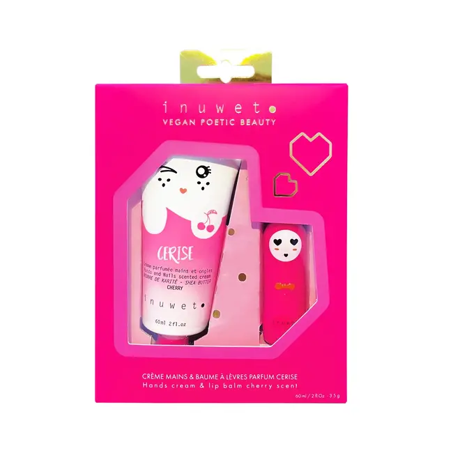 Inuwet Giftset Lippenbalsem & Handcreme - Cherry