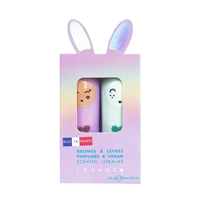 Inuwet Duo Lippenbalsem - Hélène - Marshmallow & Apple