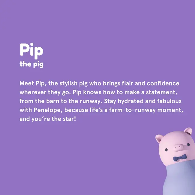 Asobu Bestie Bottle to Go - Piggy