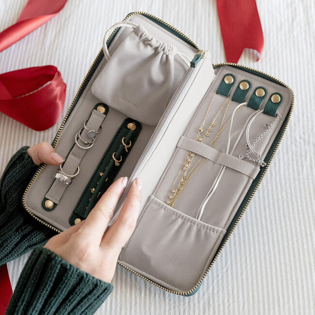 Stackers Forest Green  - Jewellery Roll