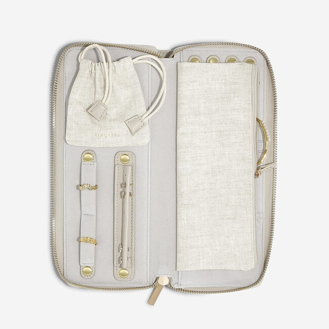 Stackers Linen & Oatmeal - Jewellery Roll