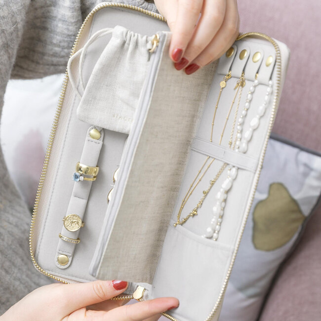 Stackers Linen & Oatmeal - Jewellery Roll