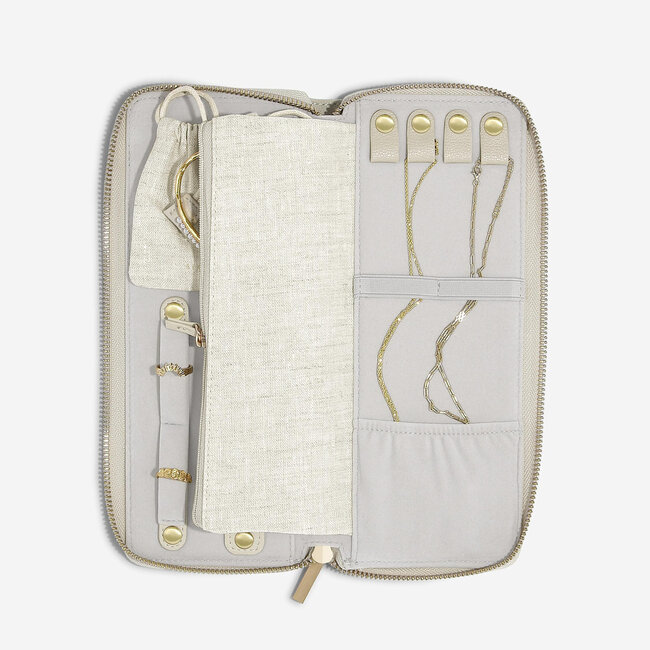 Stackers Linen & Oatmeal - Jewellery Roll