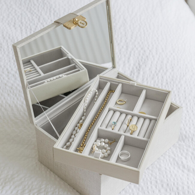 Stackers Linen & Oatmeal - Two Tone Juwelenbox