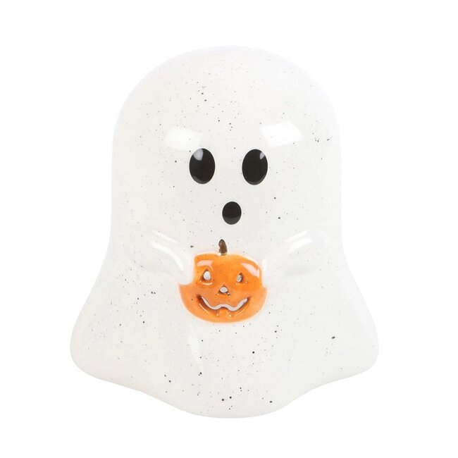 Theelichthouder - Spookje Pompoen