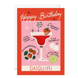 Ricicle Cards Wenskaart - Birthday Cocktail Daiquiri Ricicle Cards Wenskaart - Birthday Cocktail Daiquiri