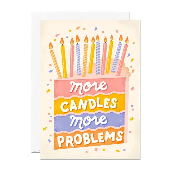 Ricicle Cards Wenskaart - More Candles, More Problems