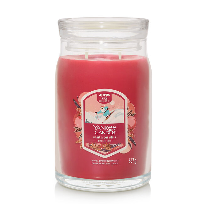 Yankee Candle Santa on Skis - Signature Large Jar