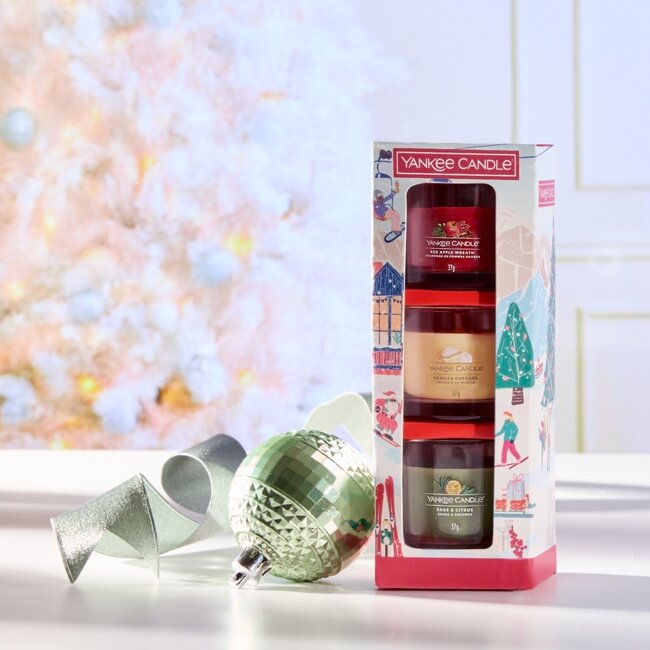 Yankee Candle Après Ski - 3 Filled Votive Holiday Party Set