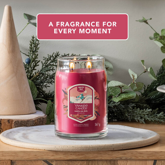 Yankee Candle Santa on Skis - Signature Large Jar